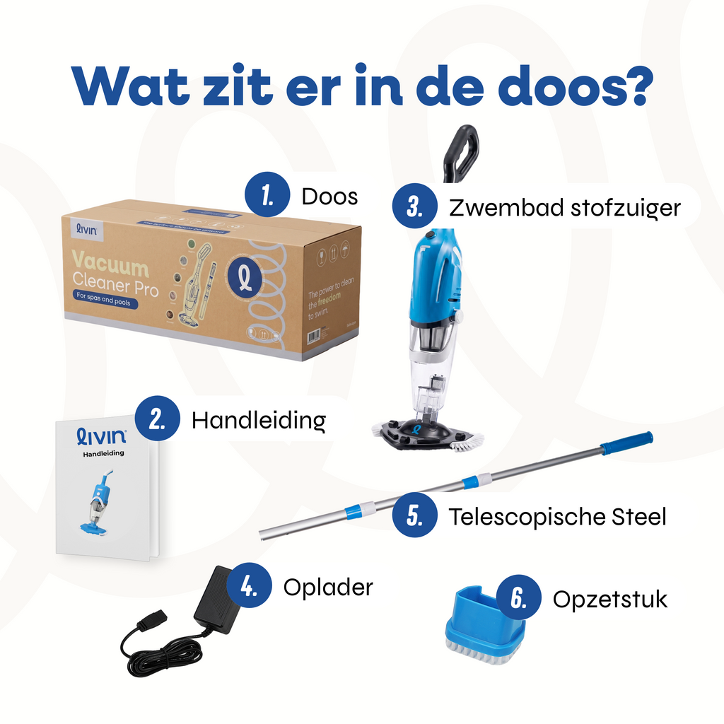 Draadloze Elektrische Spa en zwembadstofzuiger
