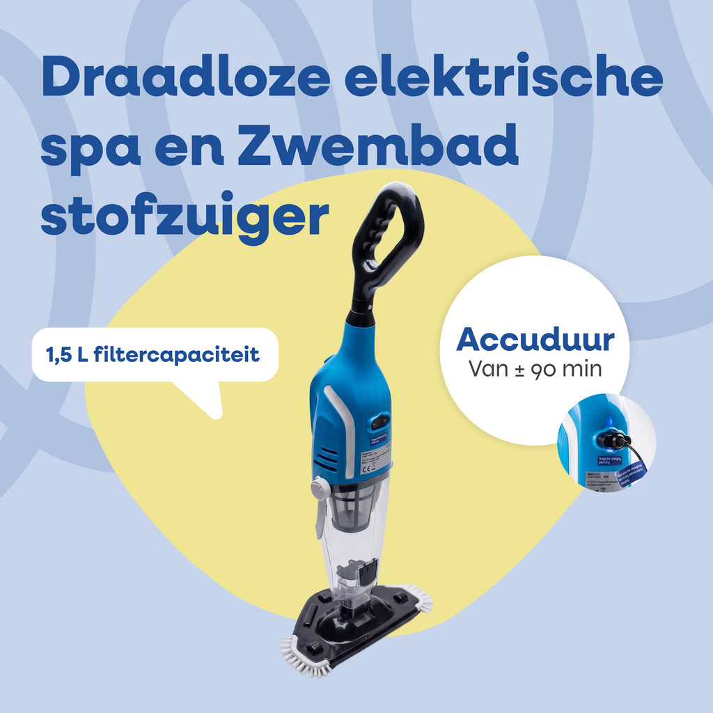Draadloze Elektrische Spa en zwembadstofzuiger