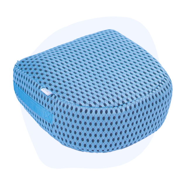 Spa zitkussen blauw - Halfrond