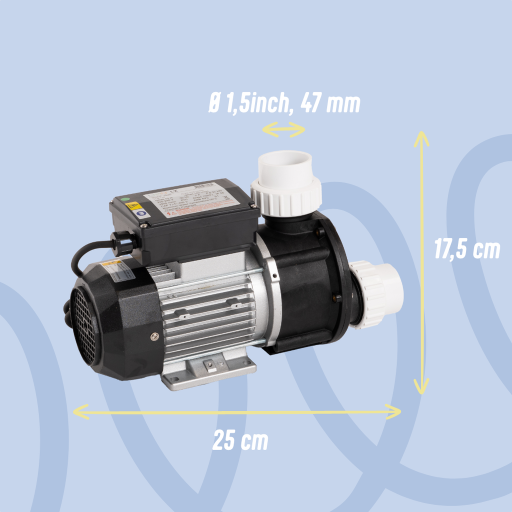 LX WTC50M spa pomp 29x20x16 cm voor efficiënte watercirculatie