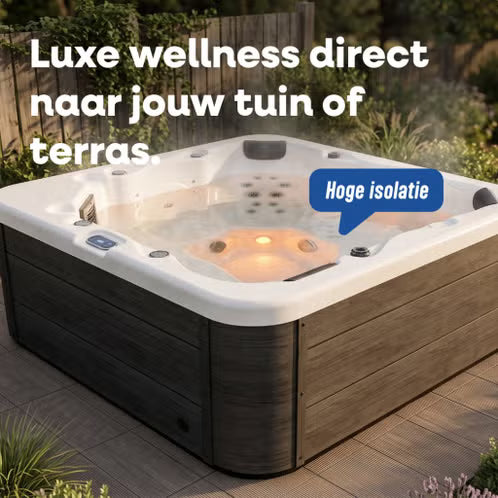 LIVIN' Chloorvrije Spa - 2m x 2m - 6 persoons - Balboa Besturing